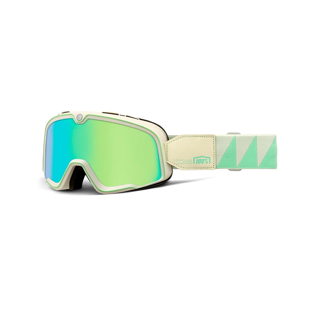 100% Barstow Goggles ホワイト/グレー AUTOPOWERZ 100% BARSTOW® Goggle SUPERIOR VISION SYSTEM FOR